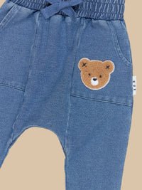 HUXBEAR KNIT DENIM DROP CROTCH PANT Huxbaby - enjoykidsus