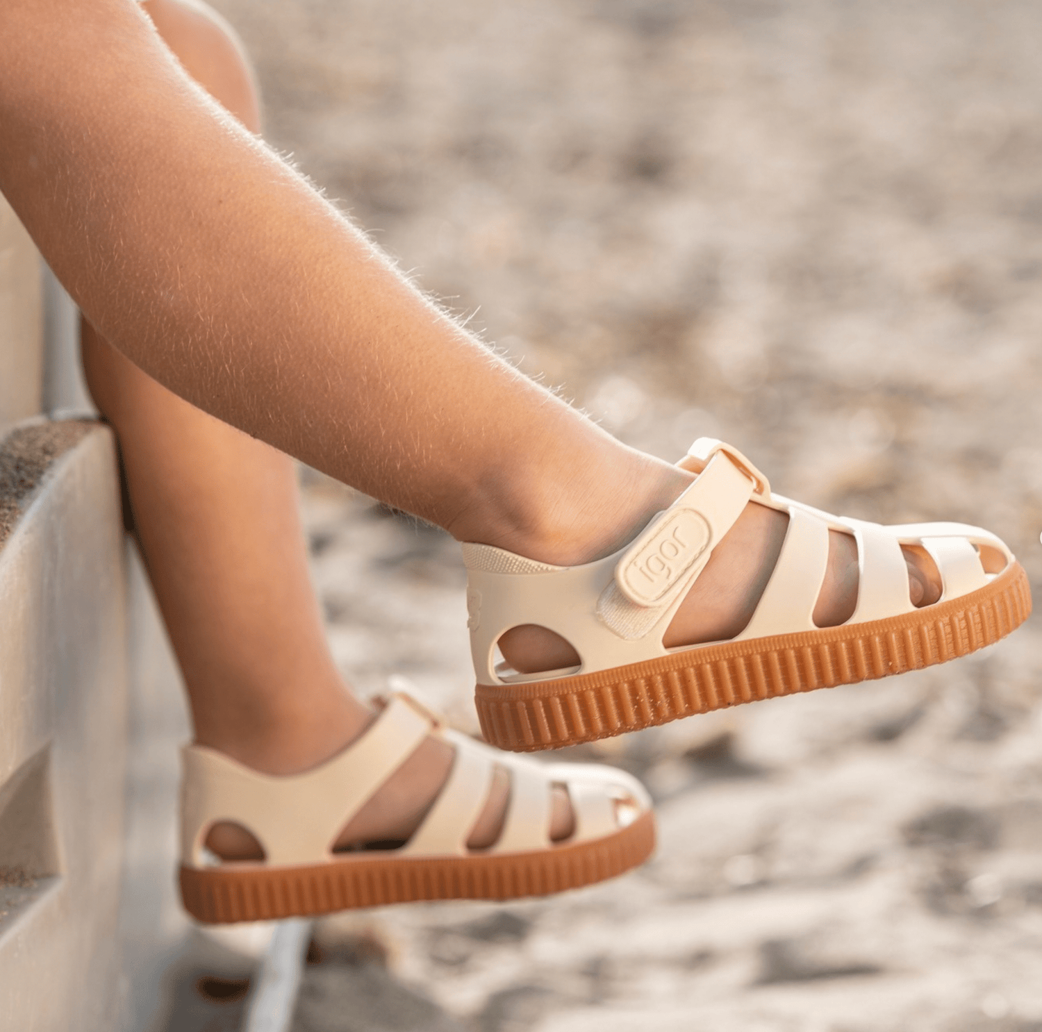 Igor Nico Caramelo Jelly Sandals, Marfil Igor