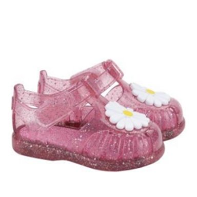 Igor Tobby Gloss Flor Glitter Sandals - Fucsia Multi Glitter Igor - enjoykidsus