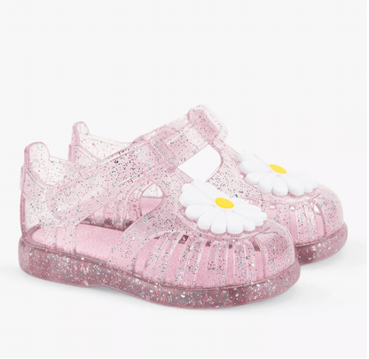 Igor Tobby Gloss Flor Glitter Sandals - Rosa Multi Glitter Igor