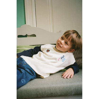 Flöss Eskil Blouse - Gentle Cream-Navy