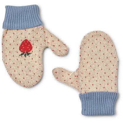 Flöss Louise Mittens - Warm Cotton Berry