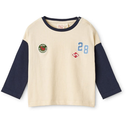Flöss Eskil Blouse - Gentle Cream-Navy