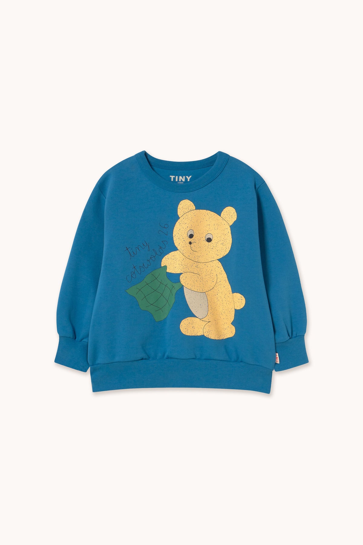 Tinycottons Bear Graphic Sweatshirt in Petrol Blue