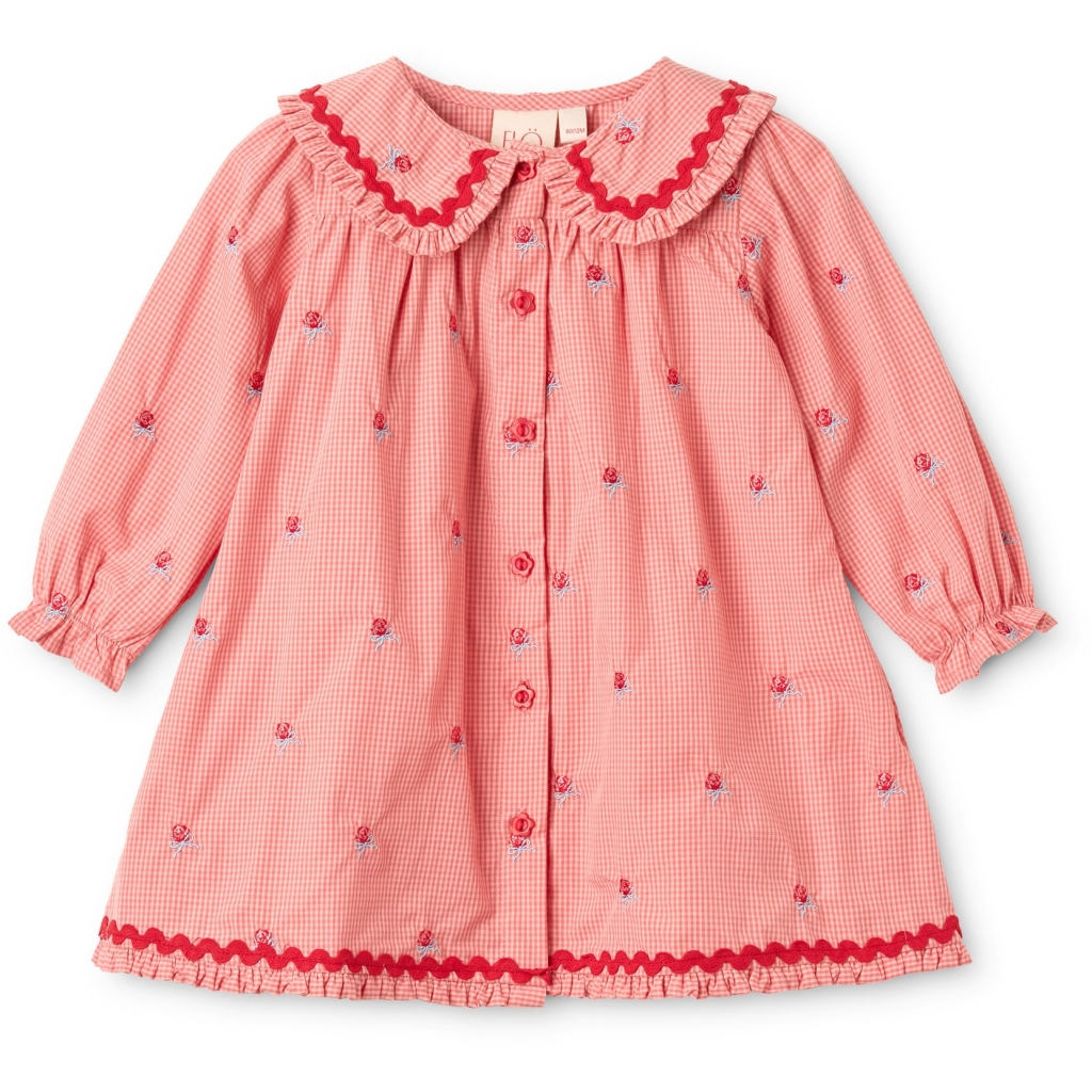 Flöss Sonja Dress - Pink Rose Gingham