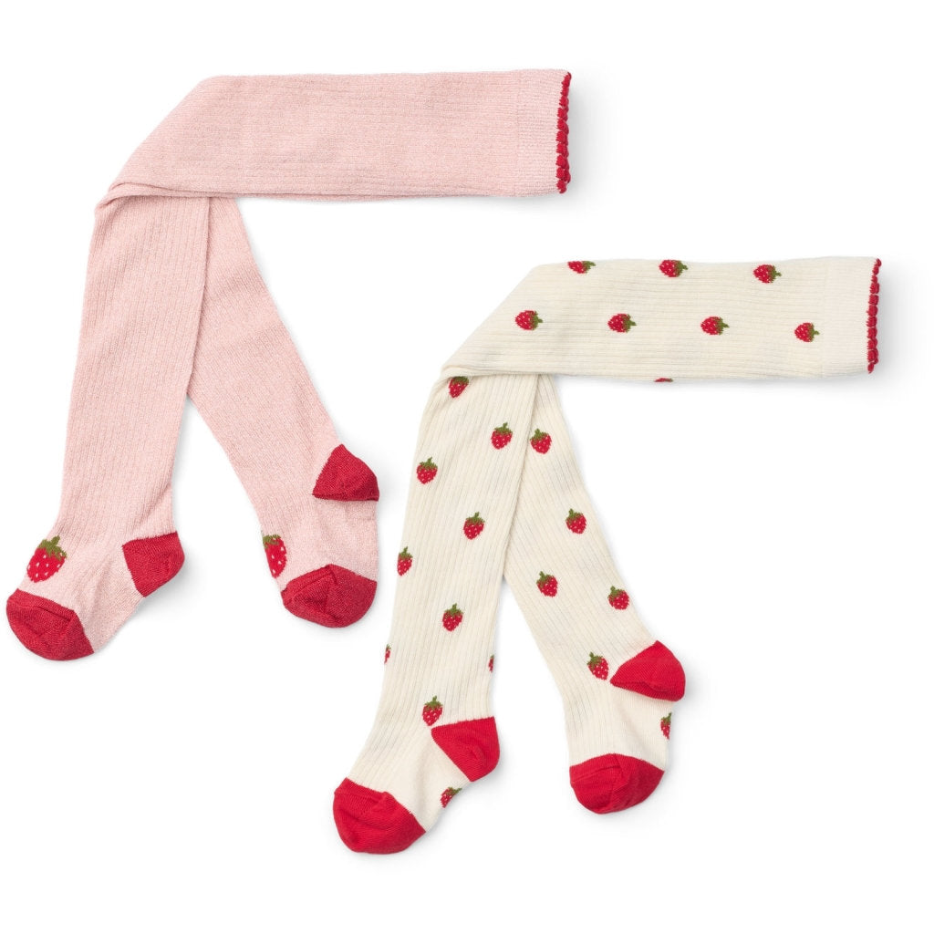 Flöss Vera Tights 2-Pack - Glitter Berry Mix