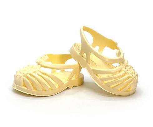 Minikane Sun Beach Sandals for Gordis Doll-paille yellow