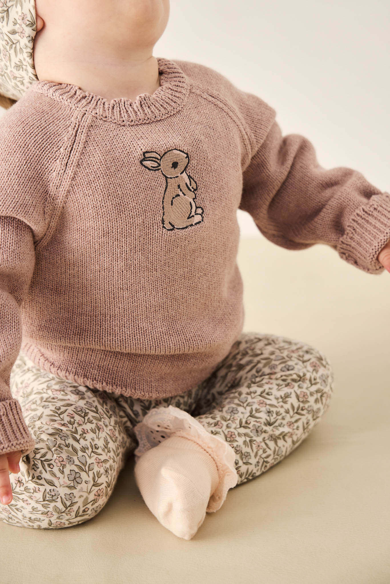 jamie kay Organic Cotton Everyday Legging - Ariella Eggnog jamie kay