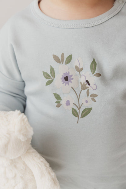 Jamie Kay Pima Cotton Marley Long Sleeve Top - Ocean Spray Jamie Kay