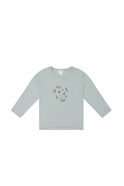 Jamie Kay Pima Cotton Marley Long Sleeve Top - Ocean Spray Jamie Kay