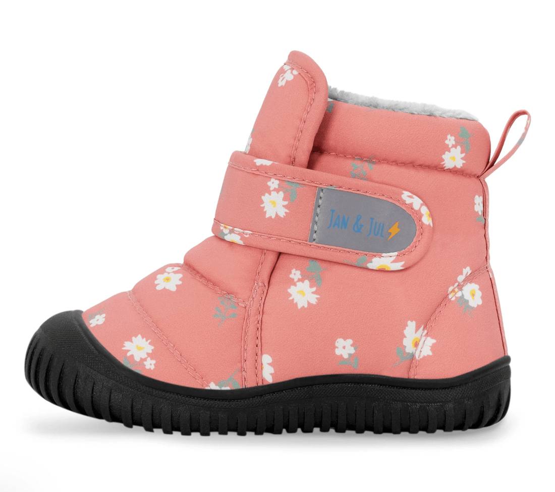 Jan &amp; Jul Jan&amp; Jul Kids Insulated Ankle Boots | Apricot Flower Jan &amp; Jul