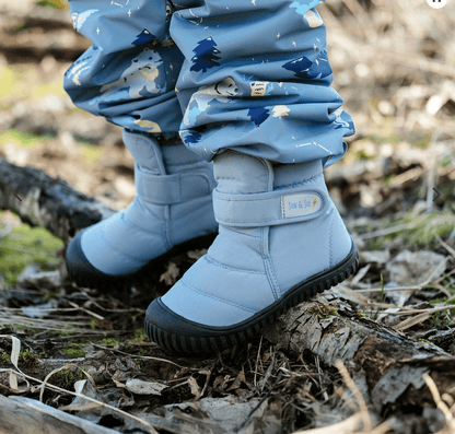 Jan &amp; Jul Jan&amp; Jul Kids Insulated Ankle Boots | Dusty Blue Jan &amp; Jul