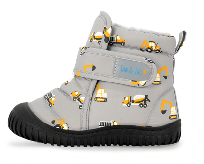 Jan &amp; Jul Jan&amp; Jul Kids Insulated Ankle Boots | Grey construction Jan &amp; Jul