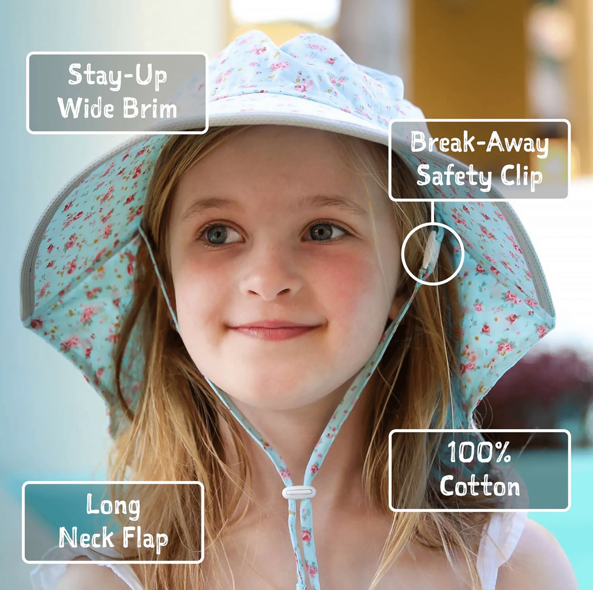 Jan &amp; Jul Kids Cotton Adventure Hats | Pink Daisy Jan &amp; Jul