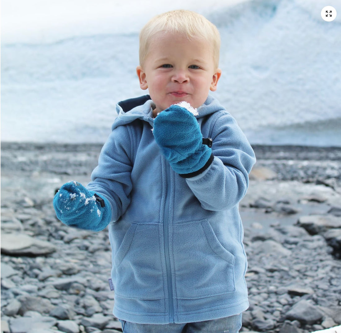 Jan &amp; Jul Kids Fleece Jacket | Stormy Blue Jan &amp; Jul