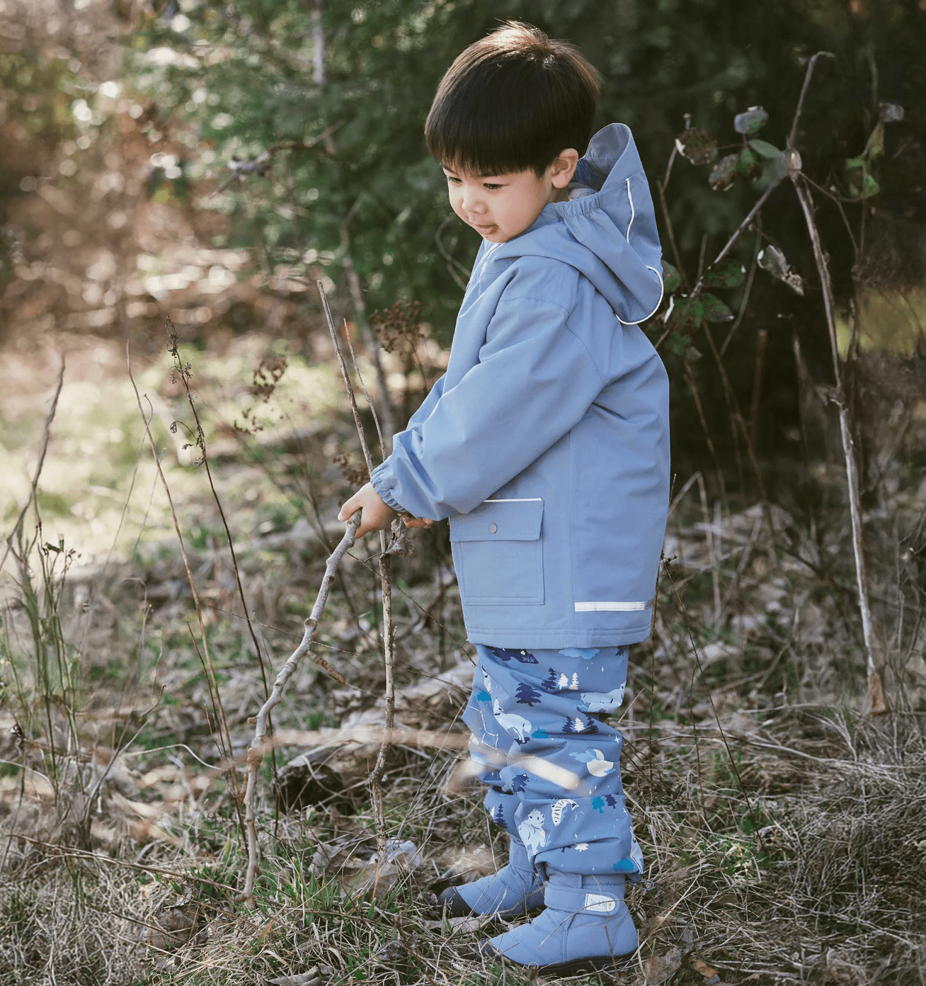 Jan &amp; Jul Kids Fleece Lined Rain Pants | Wolf and Bear Jan &amp; Jul