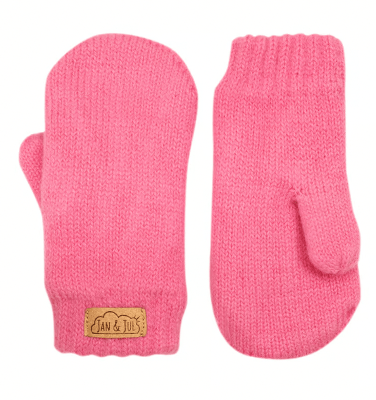 Jan &amp; Jul Jan&amp; Jul Kids Knit Mittens | Watermelon Pink Jan &amp; Jul