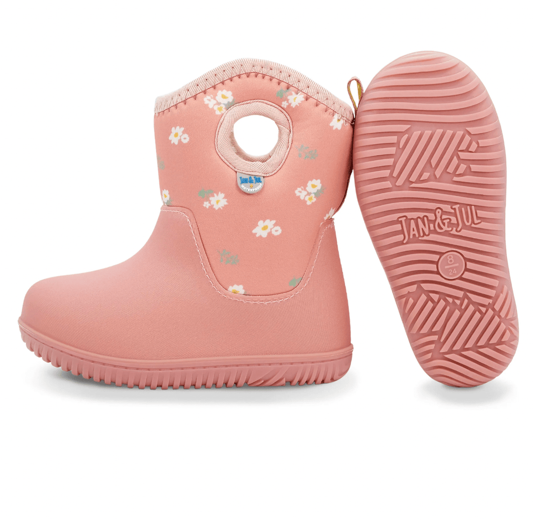 Jan &amp; Jul Kids Lite Waterproof Boots | Apricot Flower Jan &amp; Jul