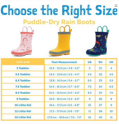 Jan &amp; Jul Kids Rubber Rain Boots | Yellow Jan &amp; Jul