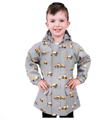 Jan &amp; Jul Kids Shell Jacket | Grey Construction Jan &amp; Jul