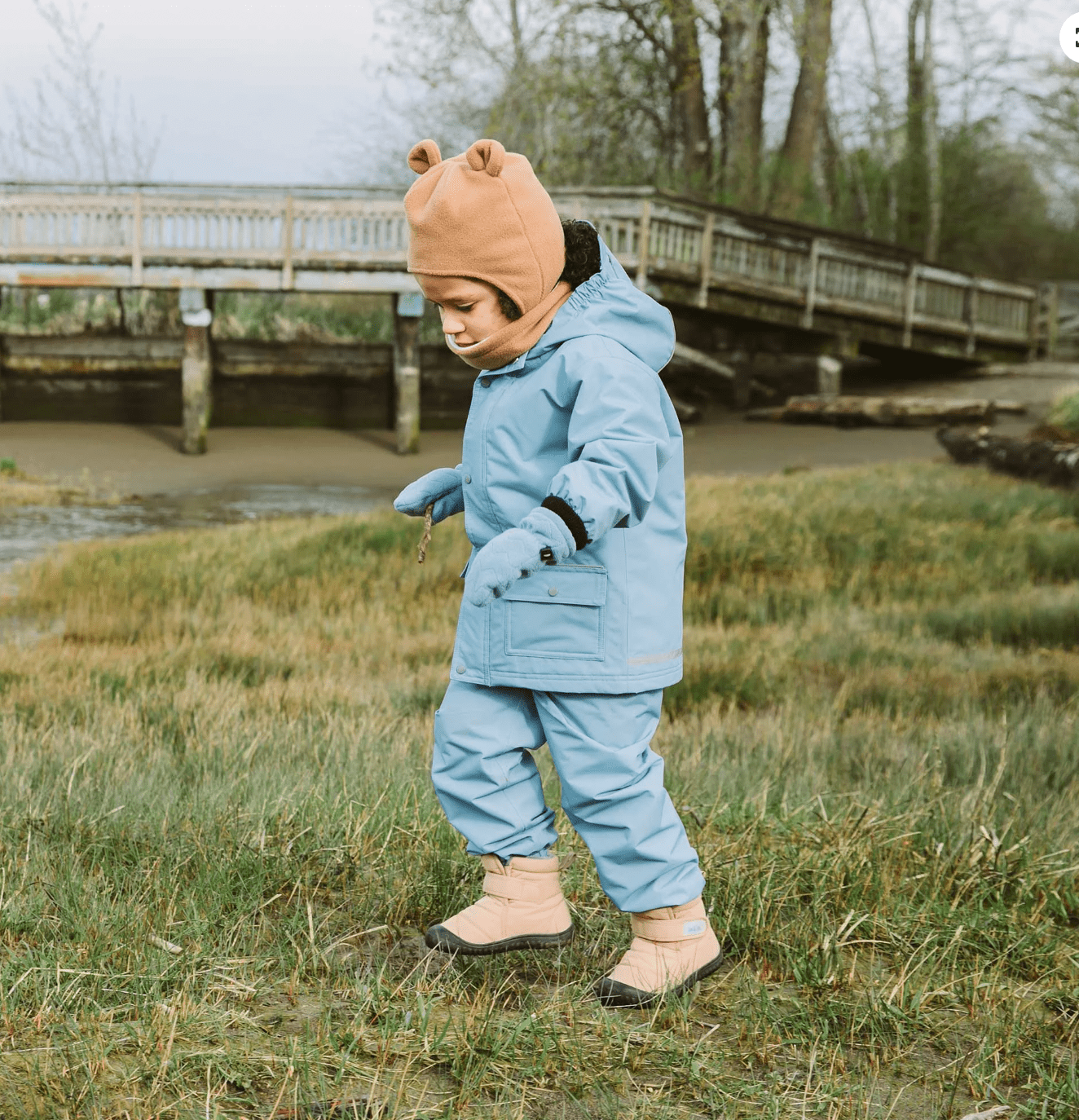 Jan &amp; Jul Kids Single Layer Rain Pants | Dusty Blue Jan &amp; Jul