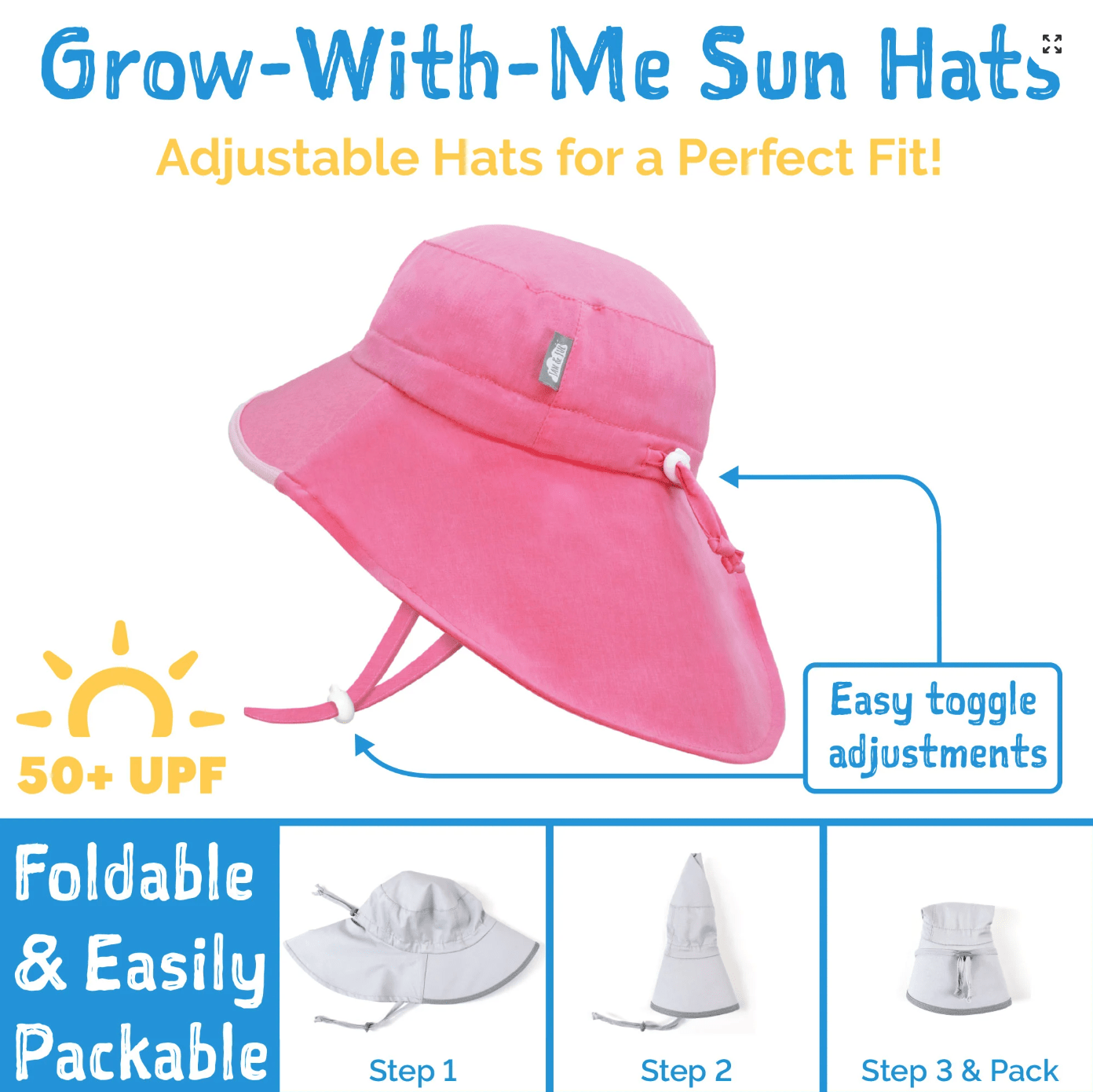 Jan &amp; Jul Kids Water Repellent Adventure Hats | Watermelon Jan &amp; Jul