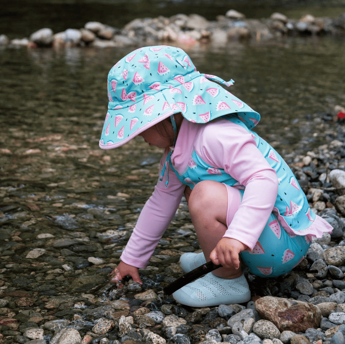 Jan &amp; Jul Kids Water Repellent Adventure Hats | Watermelon Jan &amp; Jul