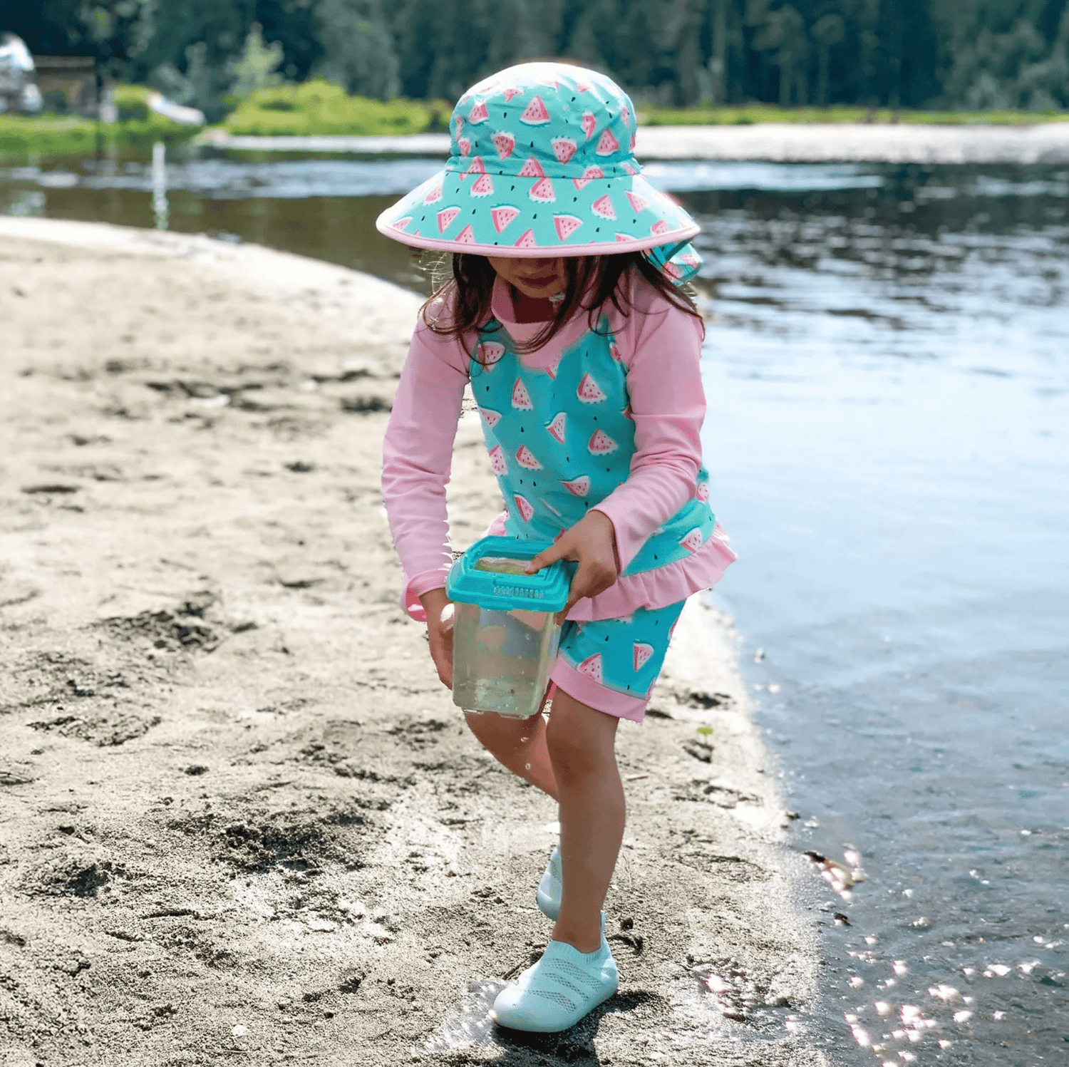Jan &amp; Jul Kids Water Repellent Adventure Hats | Watermelon Jan &amp; Jul