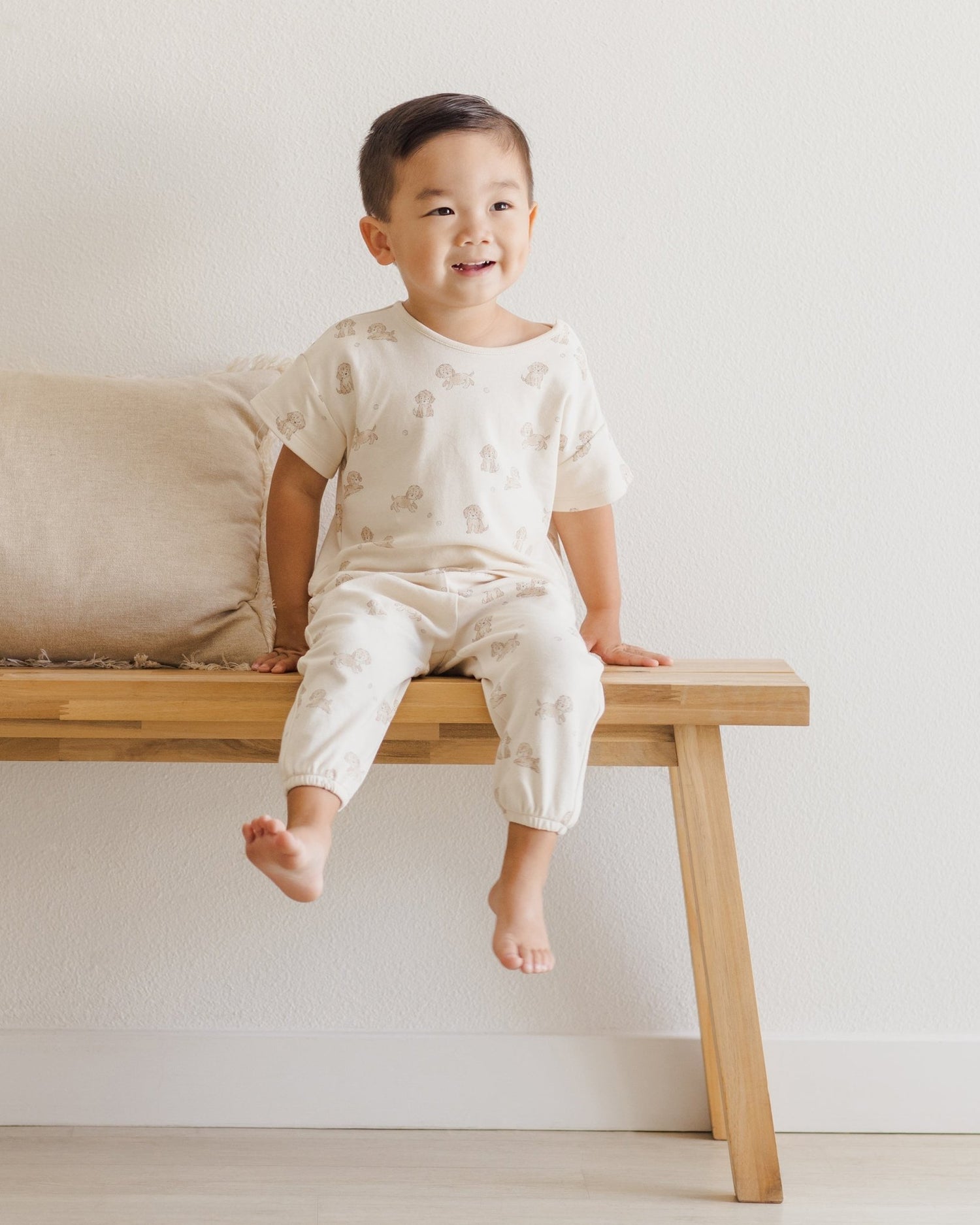 Quincy Mae Jersey Tee + Pant Set || Puppies Quincy Mae