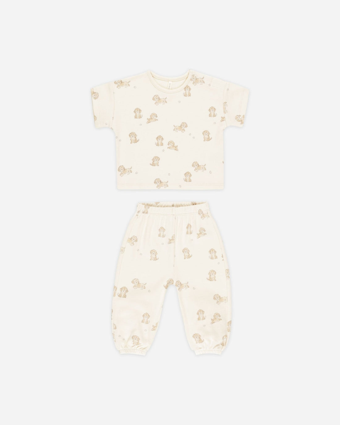 Quincy Mae Jersey Tee + Pant Set || Puppies Quincy Mae
