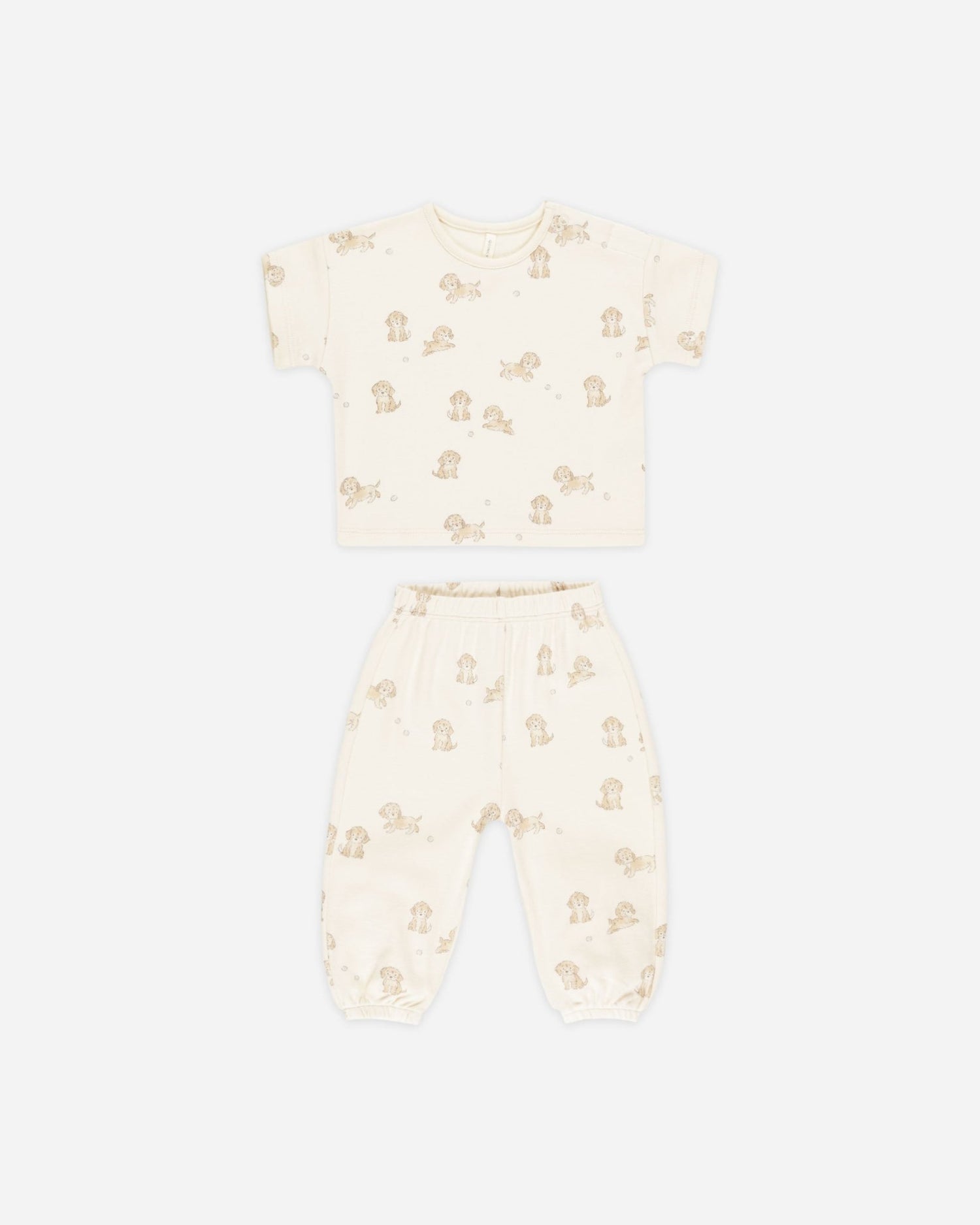 Quincy Mae Jersey Tee + Pant Set || Puppies Quincy Mae