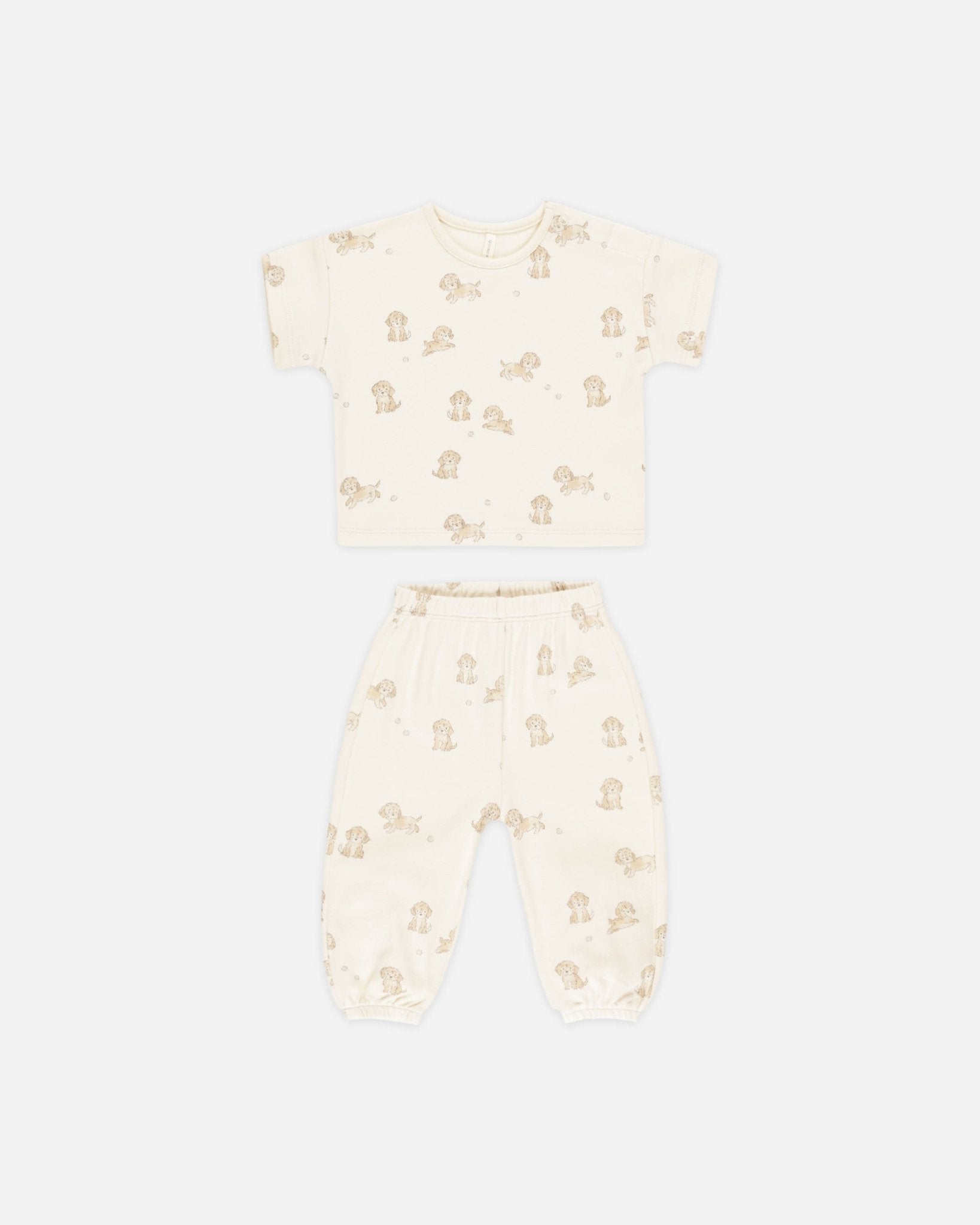 Quincy Mae Jersey Tee + Pant Set || Puppies Quincy Mae