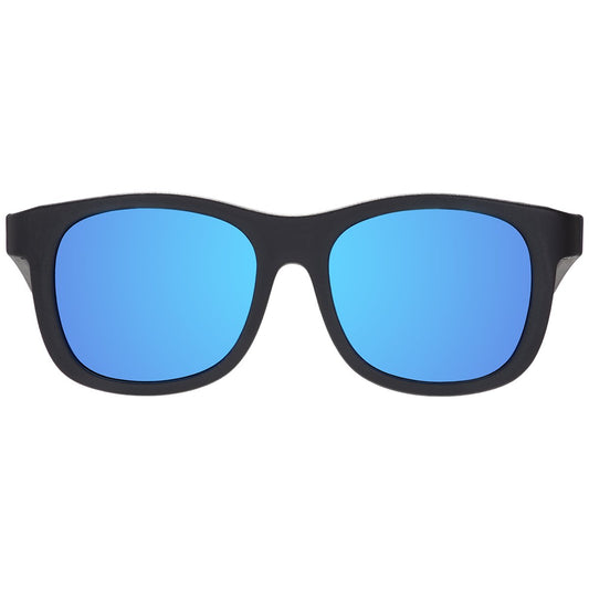 Jet Black Polarized Navigator | Cobalt Mirrored Lens Babiators - enjoykidsus