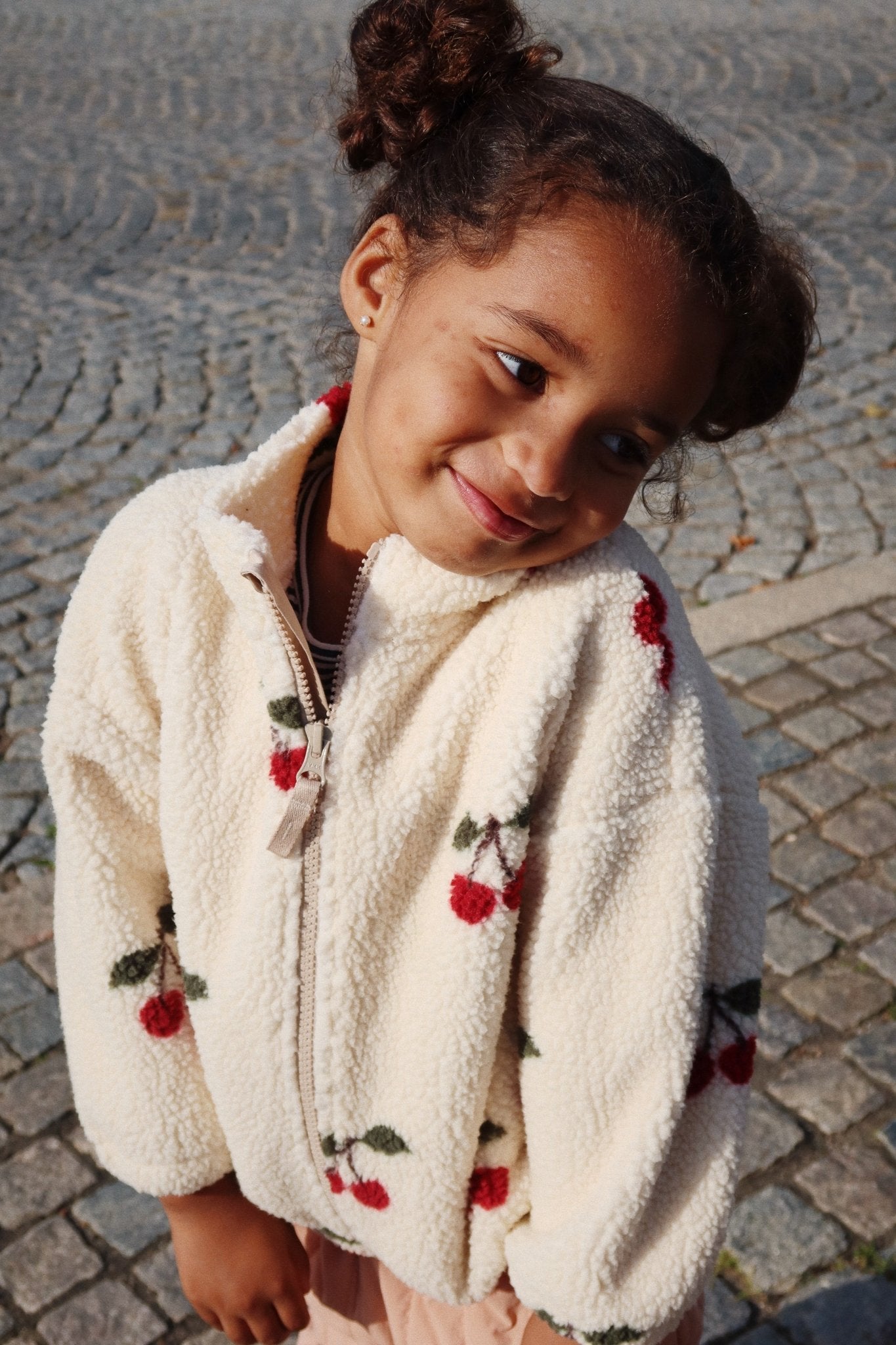 JODY TEDDY JACKET GRS - CHERRY Konges Sløjd - enjoykidsus