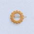 Kanel Daisy Hair Clip – 7407 on a unified pale grey-white fabric background