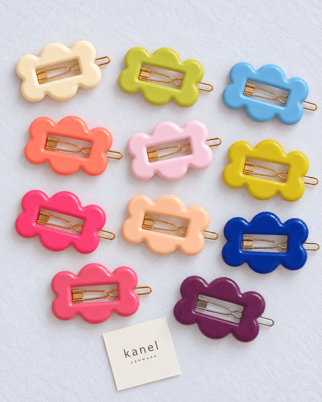 Kanel FIFI hair clips in a range of colors