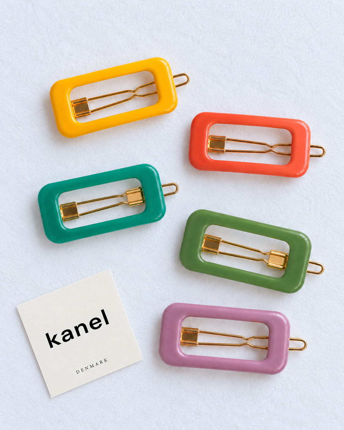 Kanel REC hair clips in a range of colors
