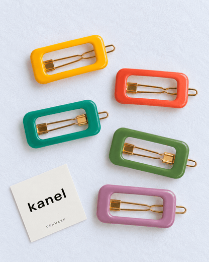 Kanel REC hair clips in a range of colors