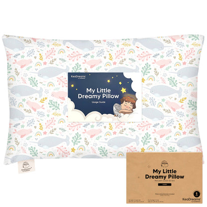 KeaBabies - 14X20 Jumbo Toddler Pillow with Pillowcase: Narwhal KeaBabies - enjoykidsus