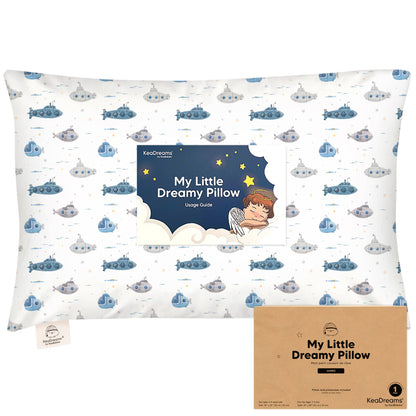 KeaBabies - 14X20 Jumbo Toddler Pillow with Pillowcase: Submarines KeaBabies - enjoykidsus