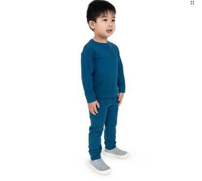 Kids Base Layer Pants | Deep Blue Jan & Jul - enjoykidsus