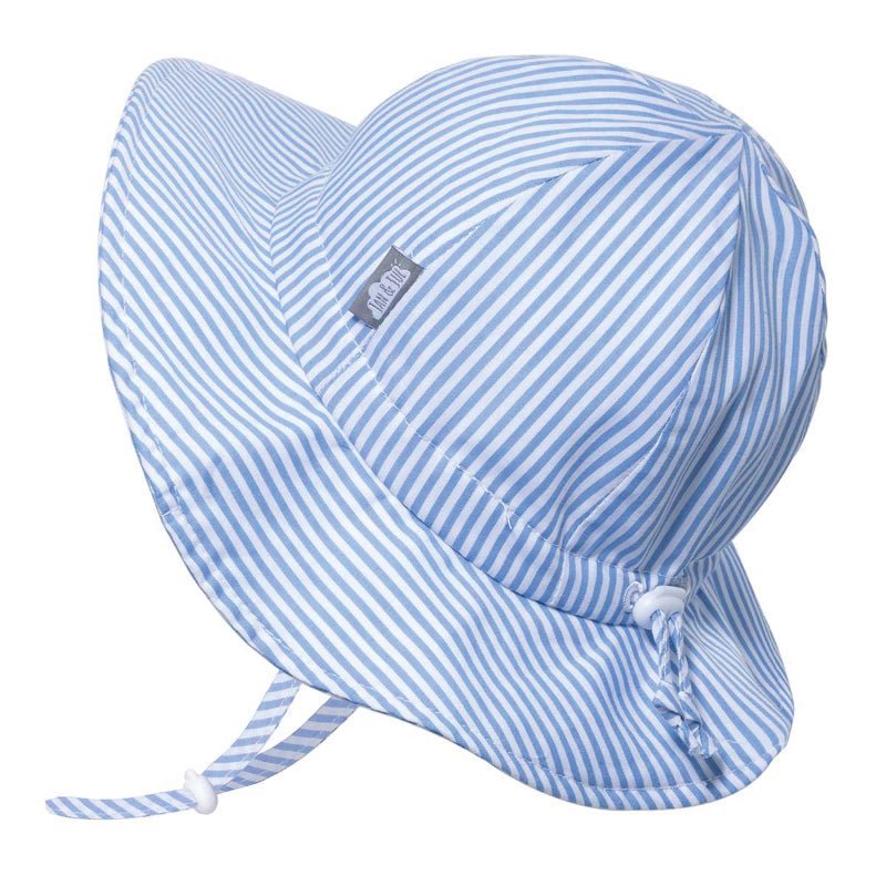 Kids Cotton Floppy Hats - Blue Stripes Jan n Jul - enjoykidsus