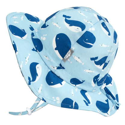 Kids Cotton Floppy Hats - Blue Whale Jan n Jul - enjoykidsus