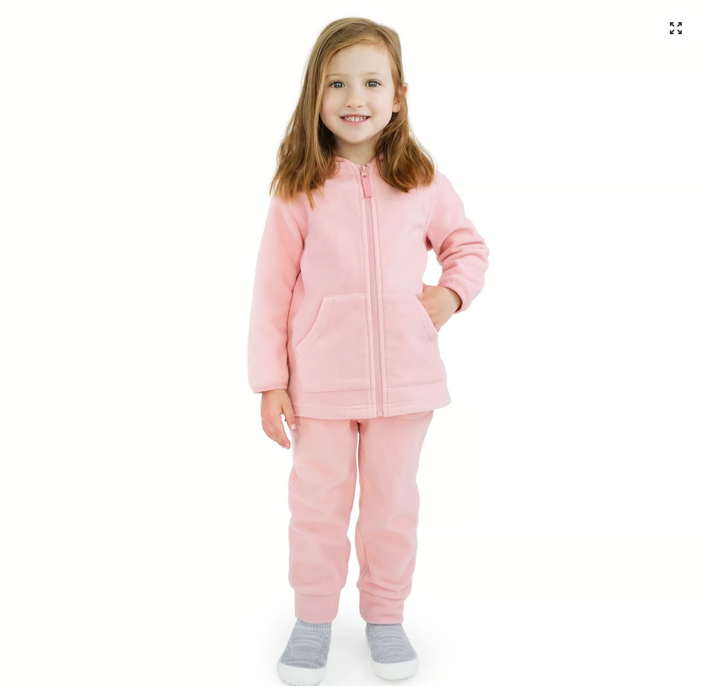 Kids Fleece Jacket | Dusty Pink Jan & Jul - enjoykidsus