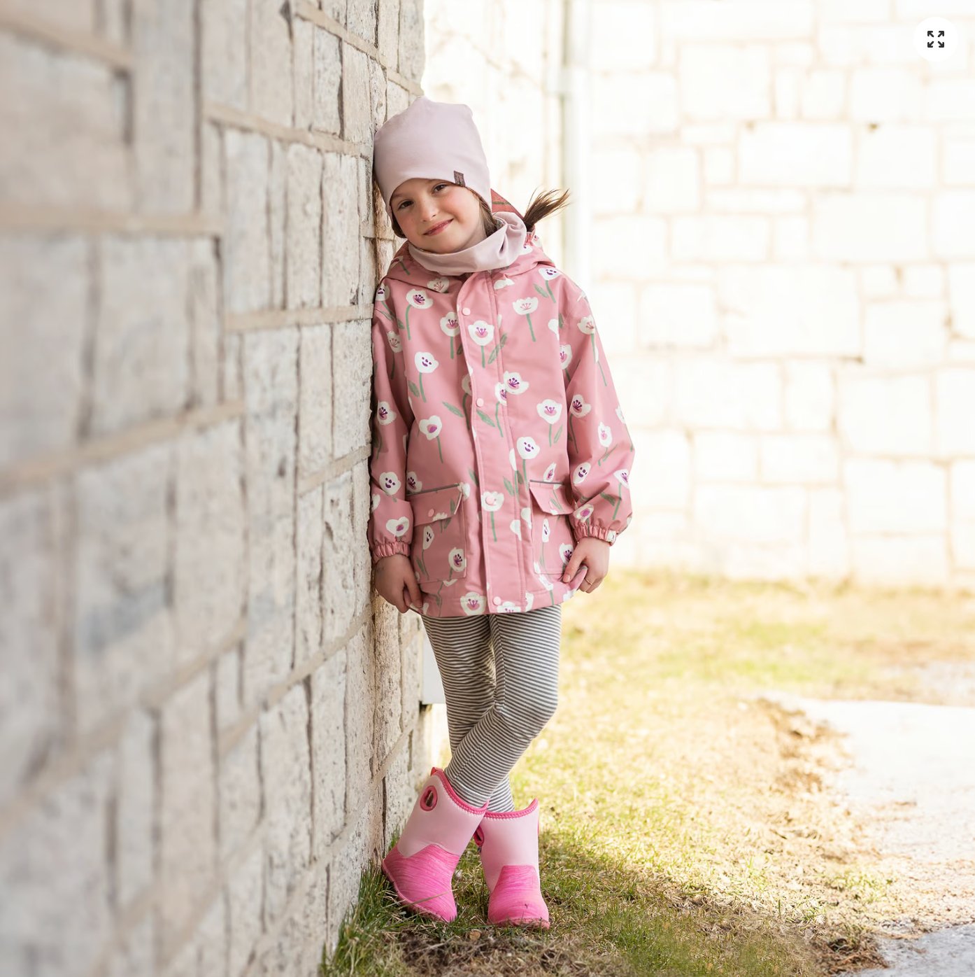 Kids Fleece Lined Rain Jackets | White Tulip Jan & Jul - enjoykidsus