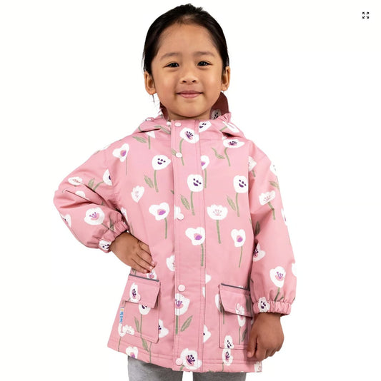 Kids Fleece Lined Rain Jackets | White Tulip Jan & Jul - enjoykidsus