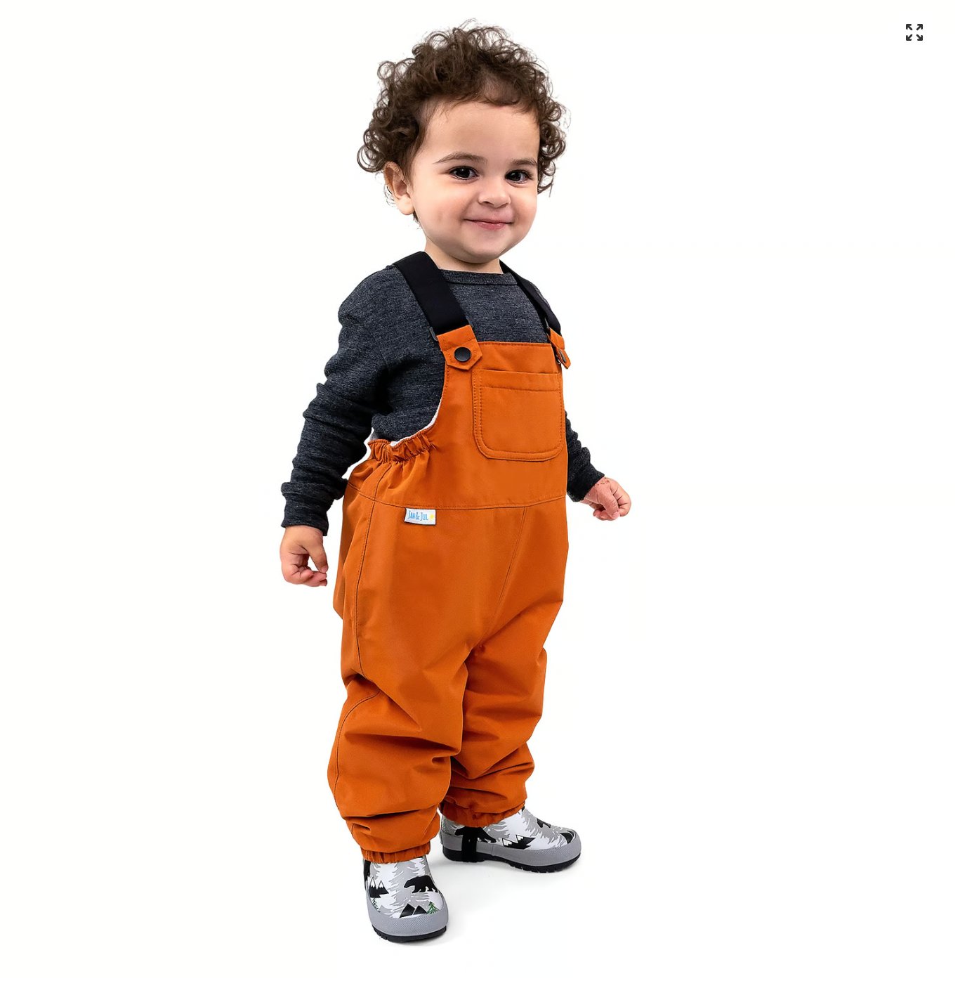 Kids Fleece Lined Rain Overalls | Terracotta Jan & Jul - enjoykidsus