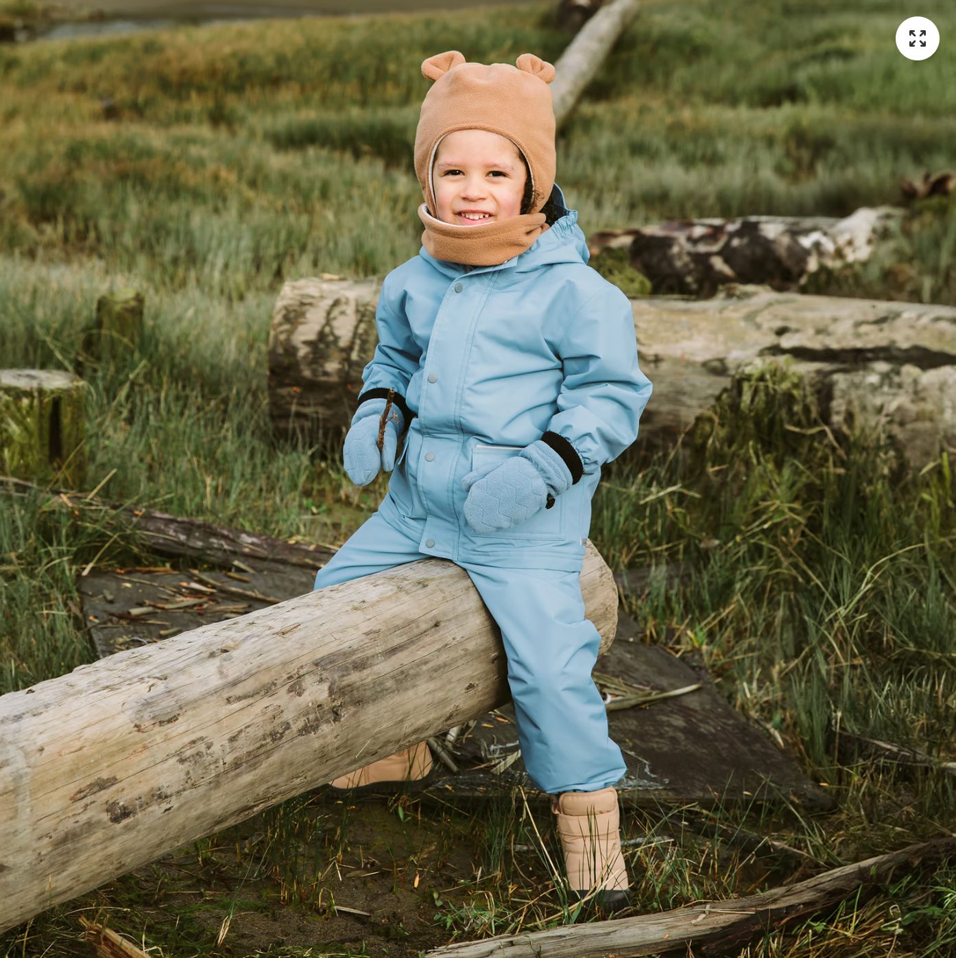 Kids Fleece Lined Rain Pants | Dusty Blue Jan & Jul - enjoykidsus