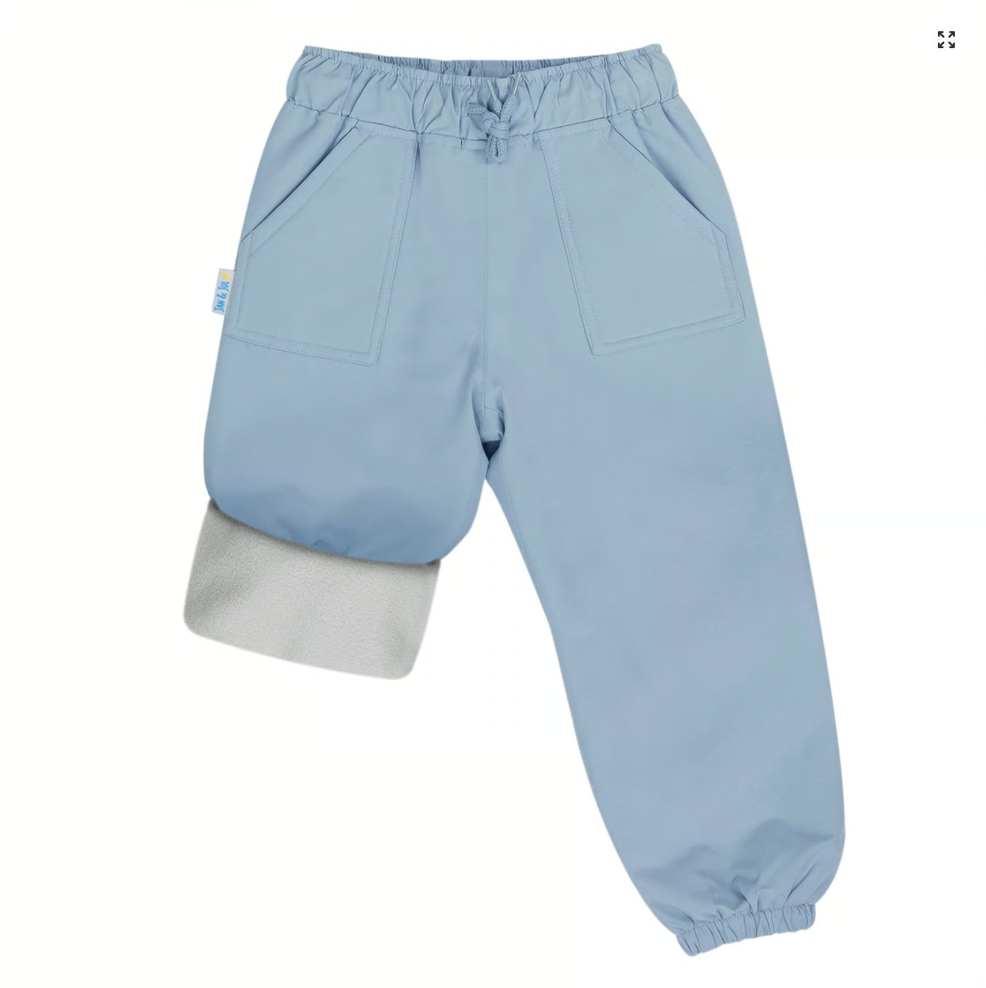 Kids Fleece Lined Rain Pants | Dusty Blue Jan & Jul - enjoykidsus