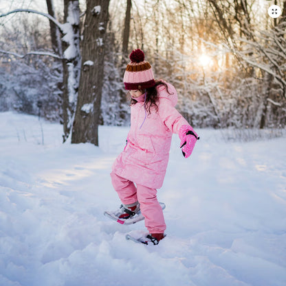 Kids Fleece Lined Rain Pants | Dusty Pink Jan & Jul - enjoykidsus